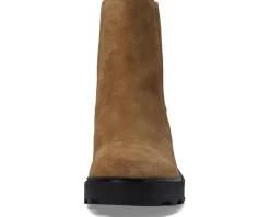 Madewell The Gwenda Platform Ankle Boot in Suede Toffee Sale