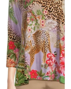 Women Johnny Was The Janie Favorite 3/4 Sleeve V-neck Swing Tee