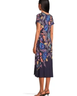 Women Johnny Was The Janie Favorite Boatneck Cap Sleeve Dress