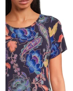 Women Johnny Was The Janie Favorite Boatneck Cap Sleeve Dress