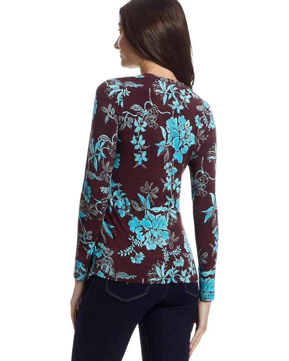 Johnny Was The Janie Favorite Fitted Long Sleeve Tee- Alexand Alexandria