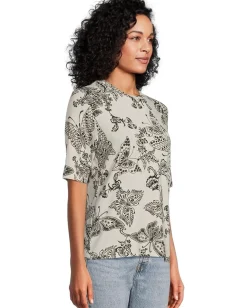Women Johnny Was The Janie Favorite Fitted Elbow Sleeve Tee- Sydnee
