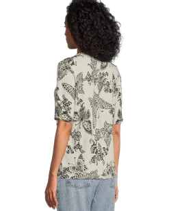 Women Johnny Was The Janie Favorite Fitted Elbow Sleeve Tee- Sydnee