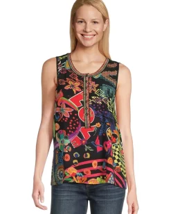 Johnny Was The Janie Favorite Henley Swing Tank- Jenny Jenny Scarf Best