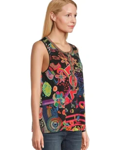 Johnny Was The Janie Favorite Henley Swing Tank- Jenny Jenny Scarf Best