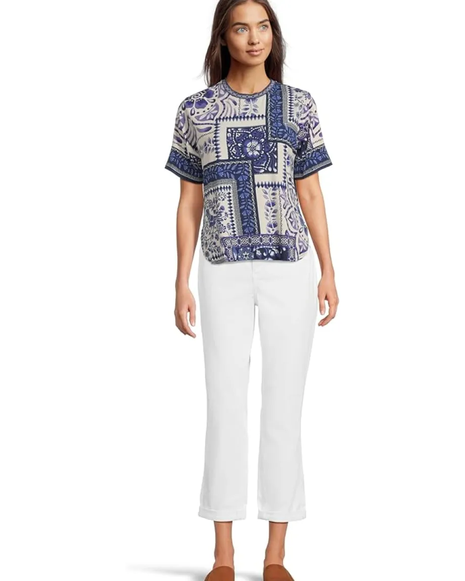 Women Johnny Was The Janie Favorite Oversized Cropped Tee-