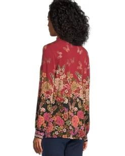 Johnny Was The Janie Favorite Puff Sleeve Mock Neck- Karie New