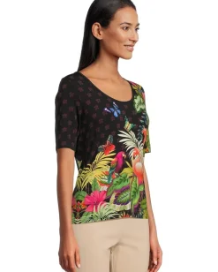 Women Johnny Was The Janie Favorite Scoop Neck Fitted Tee