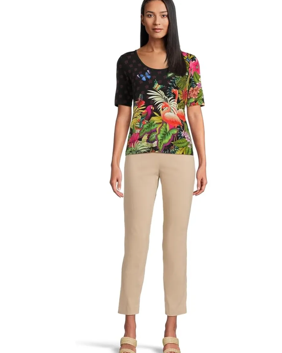 Women Johnny Was The Janie Favorite Scoop Neck Fitted Tee