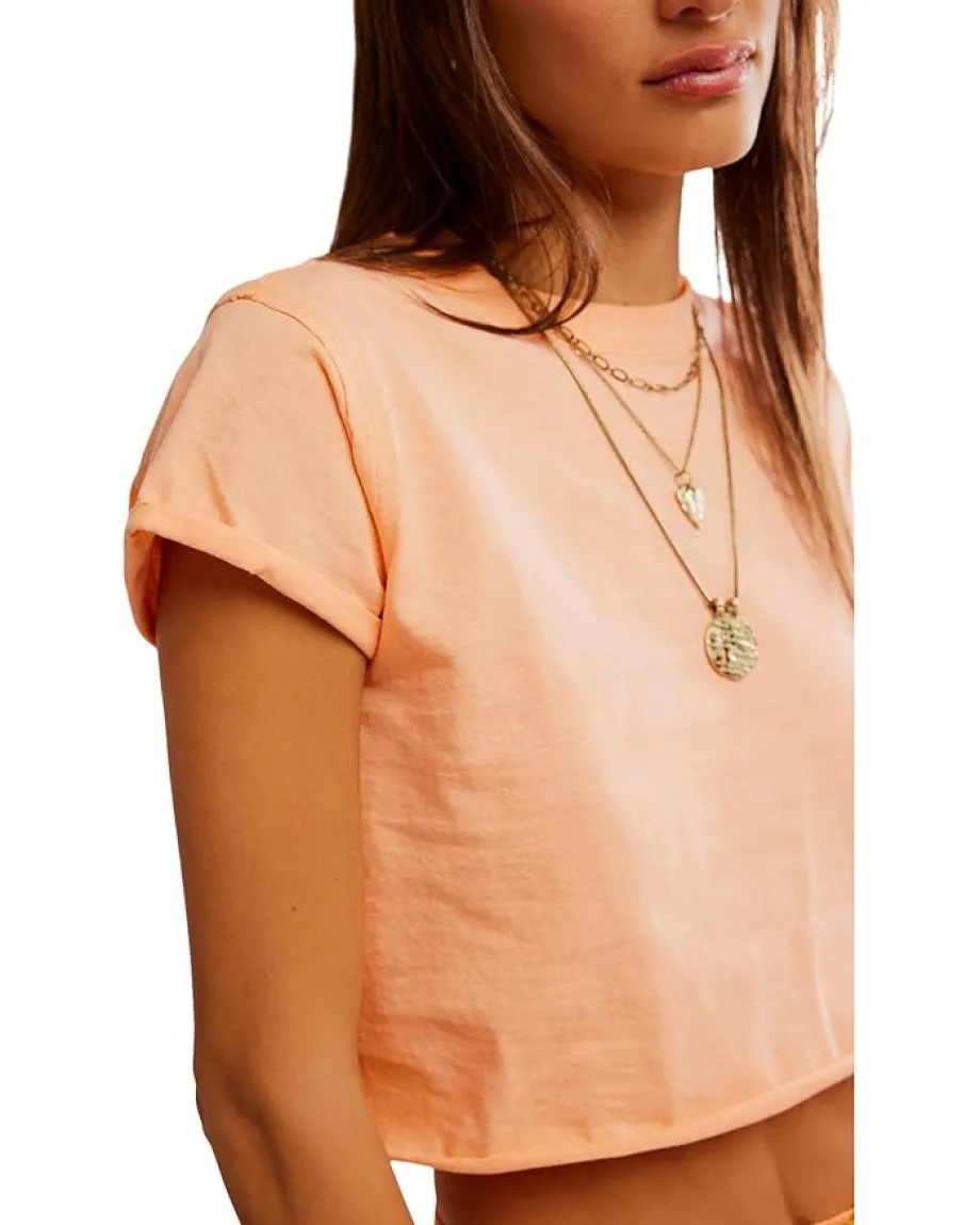 Free People The Perfect Tee Spring Melon Clearance