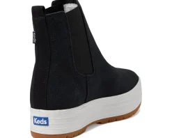 Keds The Platform Chelsea Lug Black Suede Best