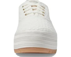Keds The Platform Lug Lace Up White Eyelet Discount