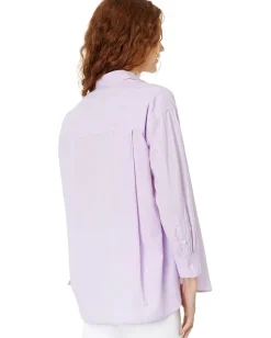 Madewell The Signature Poplin Oversized Shirt Whisper Violet Best