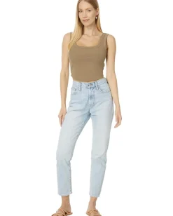 Women Madewell The Tailored Crop Tank in Sleekhold