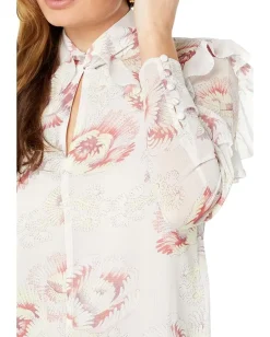 Ted Baker Thellma Twist Neck Detail Top Ivory Hot