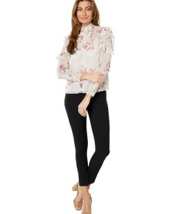 Ted Baker Thellma Twist Neck Detail Top Ivory Hot