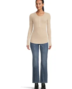 Splendid Thermal Forever Henley Light Camel