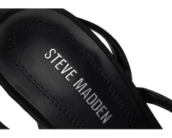 Steve Madden Tia Black Satin Rhinestone Sale