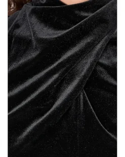 Women AllSaints Tia Velvet Short Sleeve Top