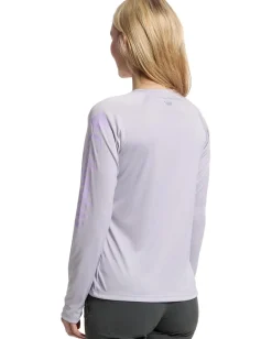 Columbia Tidal Tee™ II L/S Lavender Pearl/Hydrangea Logo Hot