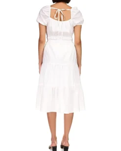 Sanctuary Tie Detail Midi Dress Powdered Sugar New