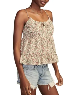 Women Lucky Brand Tie Front Swing Cami