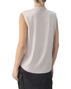 Women Sanctuary Tie Neck Satin Shell