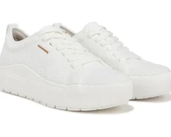 Women Dr. Scholl's Time Off Knit Lace Up Sneaker