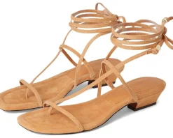 Madewell Tonio Strappy Sandals - Lace Up Suede Sunbaked Clay Outlet