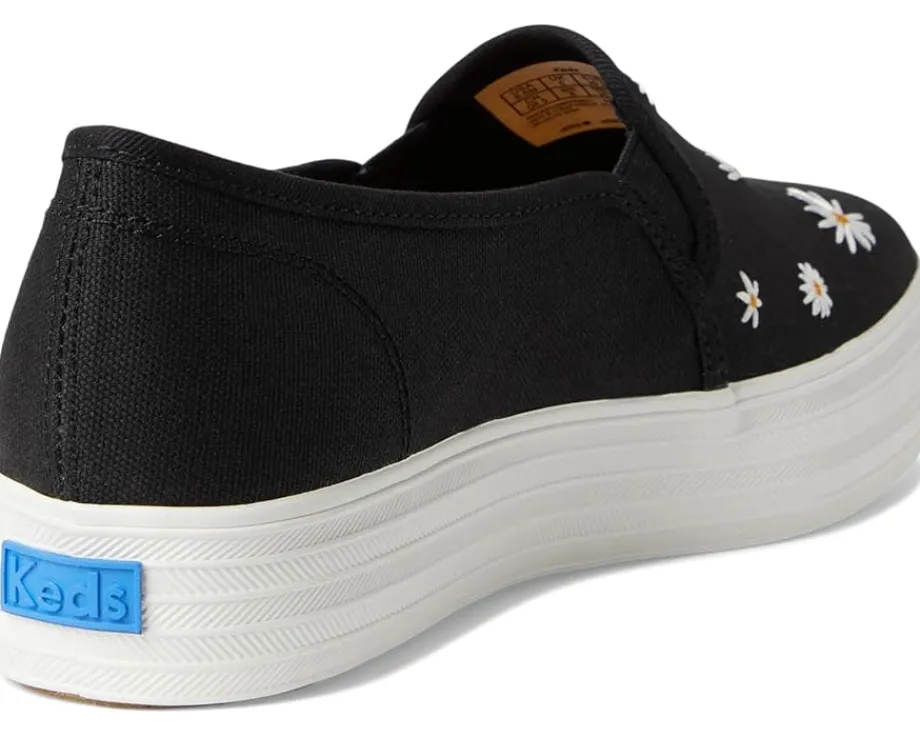 Keds Triple Decker Black Canvas New