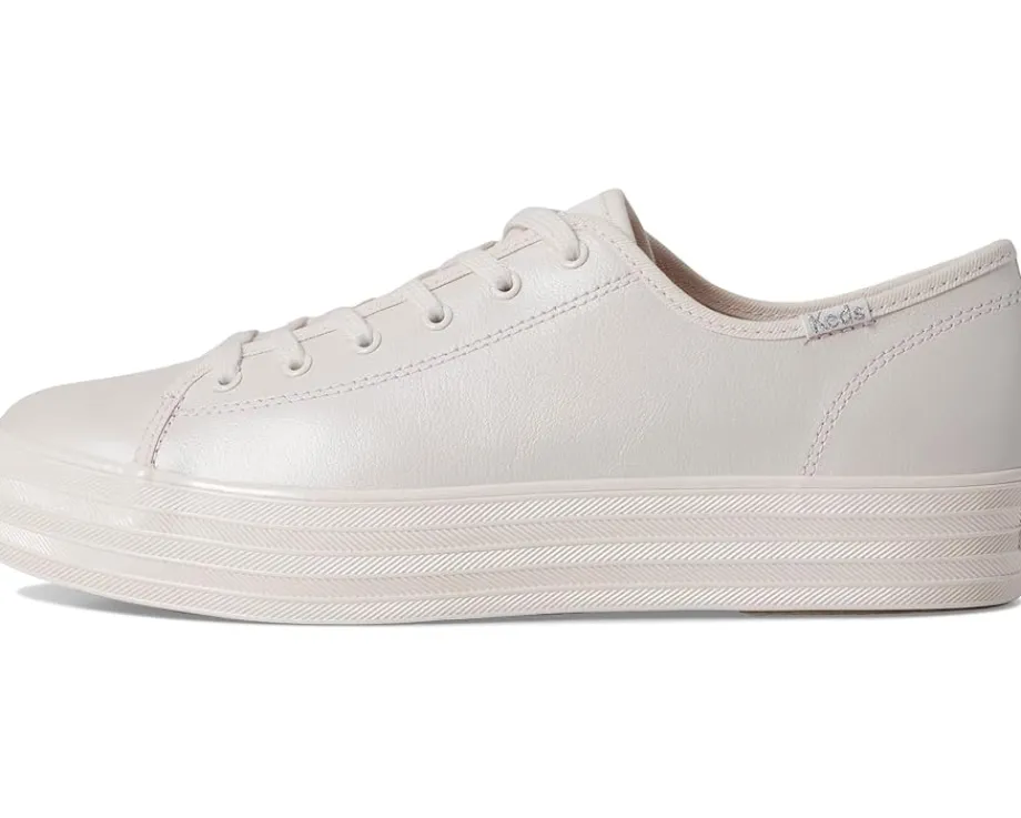 Keds Triple Kick Leather Pink Pearlized Leather