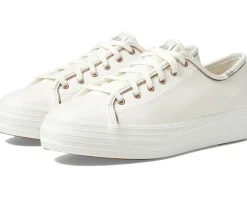 Keds Triple Kick Leather White/Rose Gold Discount