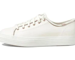 Keds Triple Kick Leather White/Rose Gold Discount