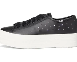Keds Triple Up Leather Black Light Up