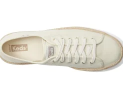 Keds Triple Up Leather Natural Ombre Jute Foxing Hot