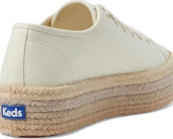 Keds Triple Up Leather Natural Ombre Jute Foxing Hot