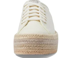 Keds Triple Up Leather Natural Ombre Jute Foxing Hot