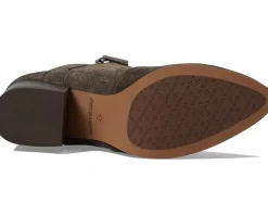 Johnston & Murphy Trista Perfed Double Zip Bootie Dark Gray Suede Clearance