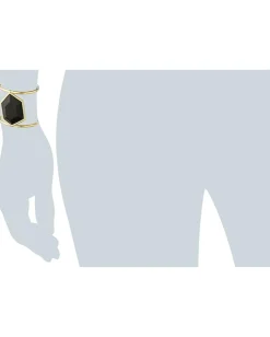 Vince Camuto Tropical Equinox Stone Cuff Bracelet Gold/Black Online