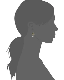 SWAROVSKI Tropical Leaf Pierced Earrings White Discount