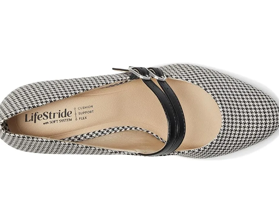 LifeStride TRUE Black/Bone Houndstooth New