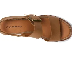 Women Lucky Brand Turoma Platform Wedge Sandals