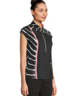 Women Jamie Sadock Twist & Turn Print Short Sleeve Top