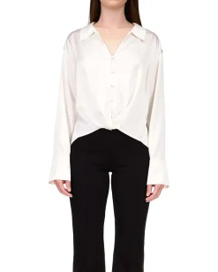 Sanctuary Twist Detail Blouse Winter White Online
