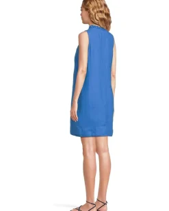 Tommy Bahama Two Palms Double Ruffle Dress Palace Blue