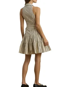 Women Lauren Ralph Lauren Two-Tone Crepe Sleeveless Gown