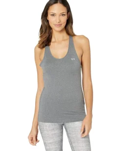 Under Armour UA HeatGear Armour Racer Tank Pitch Grey Light Heather/Metallic Silver Hot