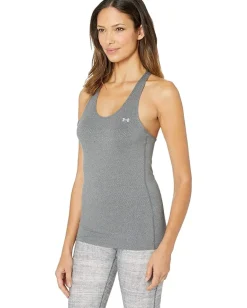 Under Armour UA HeatGear Armour Racer Tank Pitch Grey Light Heather/Metallic Silver Hot