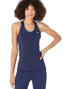 Under Armour UA HeatGear Armour Racer Tank Midnight Navy/Metallic Silver Outlet