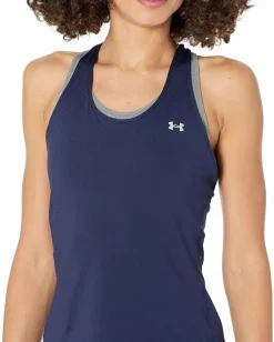 Under Armour UA HeatGear Armour Racer Tank Midnight Navy/Metallic Silver Outlet